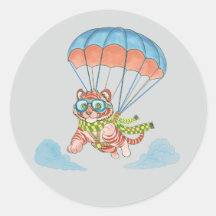 Stickers Tigre de parachute