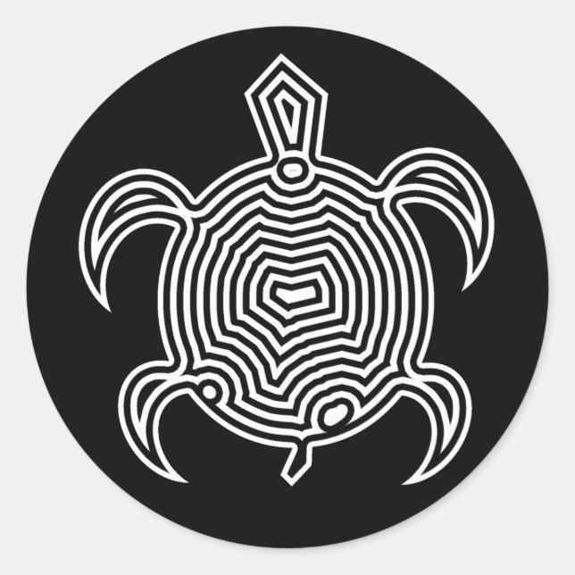 Stickers Tortue Labyrinthe (Devant)