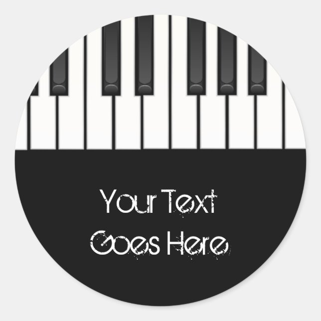 Stickers Touches de piano (Devant)
