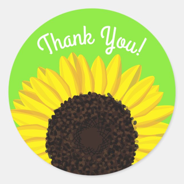 Stickers Tournesol mûre 1er Anniversaire (Devant)