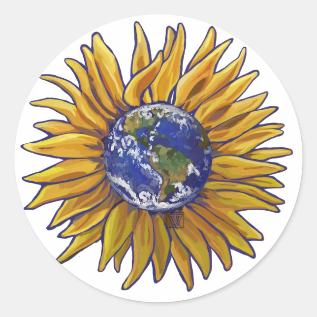 Stickers Tournesol Terre (Devant)