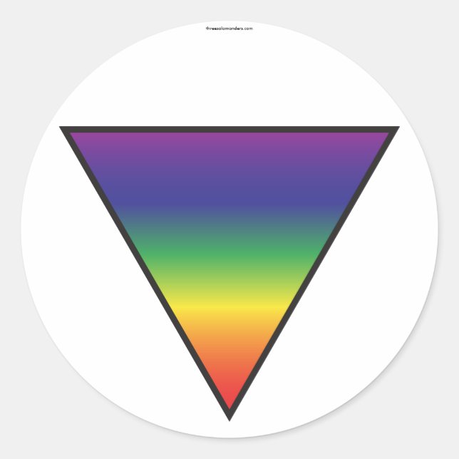 Stickers Triangle Arc-en-ciel (Devant)