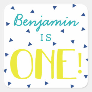 Stickers Triangle Confetti 1er Anniversaire