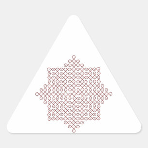 Stickers Triangle-Kolam Art-1