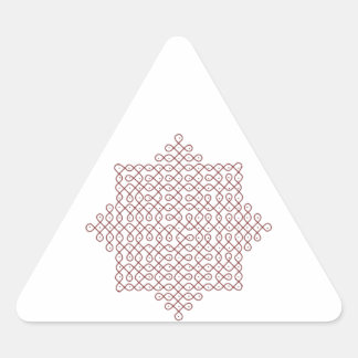 Stickers Triangle-Kolam Art-1