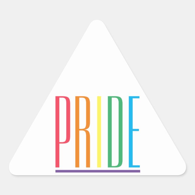 Stickers triangle PRIDE (Devant)
