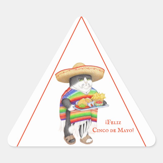 Stickers triangle WENDELITO Cinco de Mayo (Devant)
