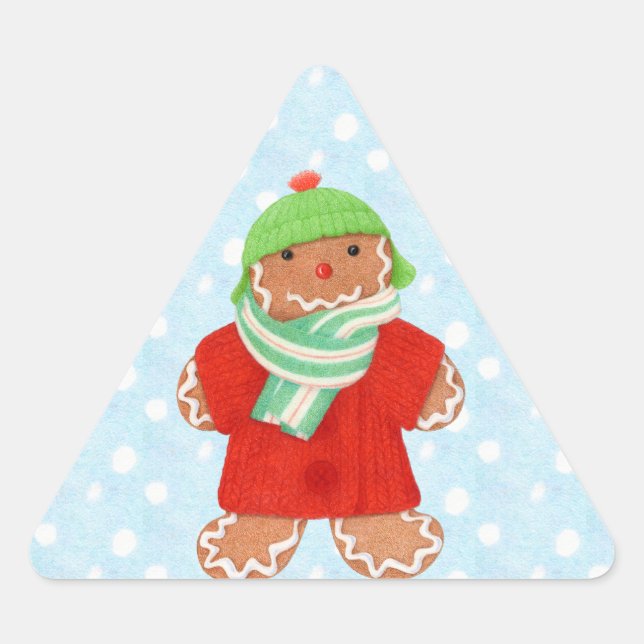 Stickers triangle WOOLIE GINGERBREAD (Devant)
