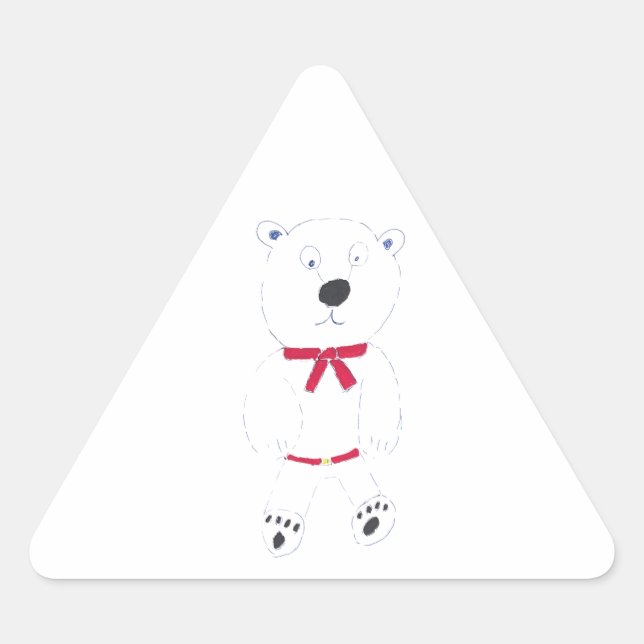 Stickers triangulaires Barry Bear (Devant)