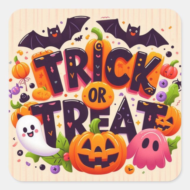 Stickers Trick ou Treat (Devant)