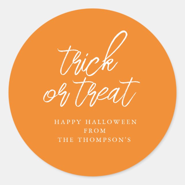 Stickers Trick ou Treat (Devant)