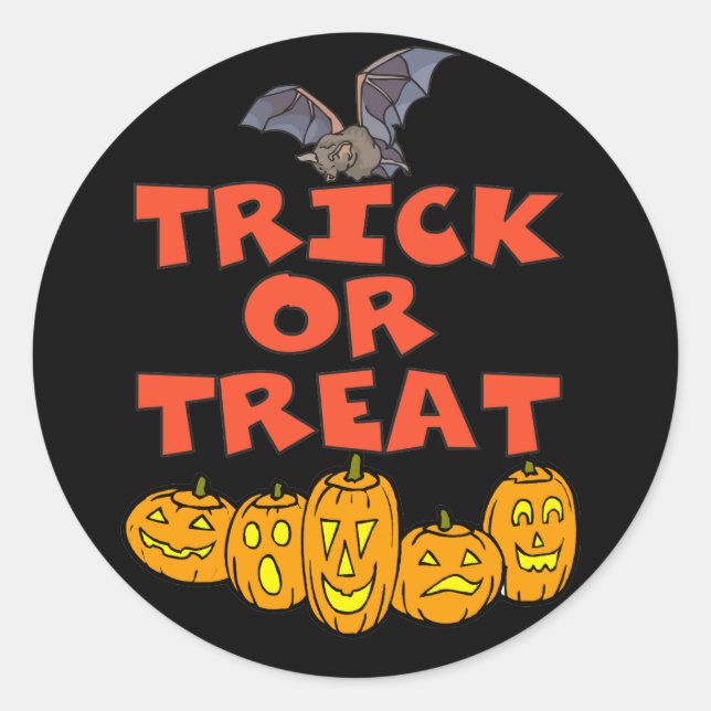 Stickers Trick Ou Treat (Devant)