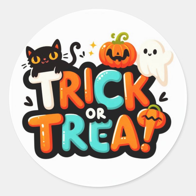 Stickers Trick ou Treat (Devant)