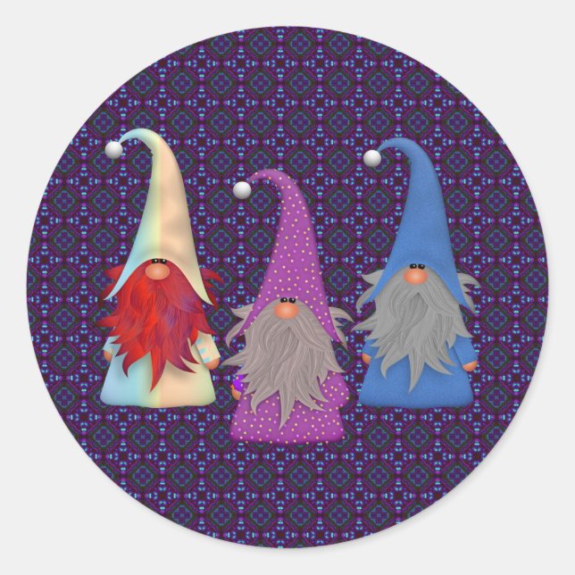 Stickers Trio Gnomes (Devant)