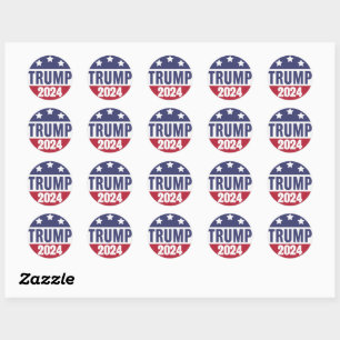 Stickers Trump 2024 Classic Round