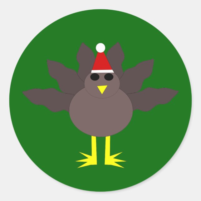 Stickers Turquie Noël mignons (Devant)