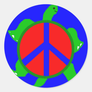 Stickers Turtle Peace