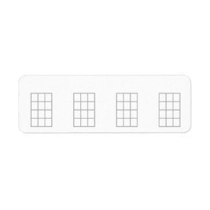 Stickers Ukulele Chord vide Graphique 4 Frets Gris