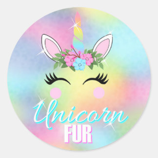 Stickers Unicorn, Fourrure Unicorn, faveurs du par