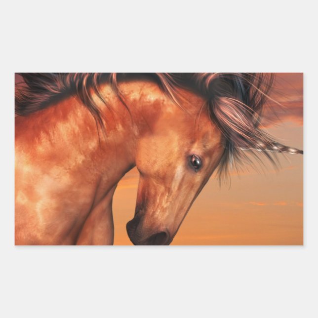 Stickers Unicorne de châtaignes (Devant)