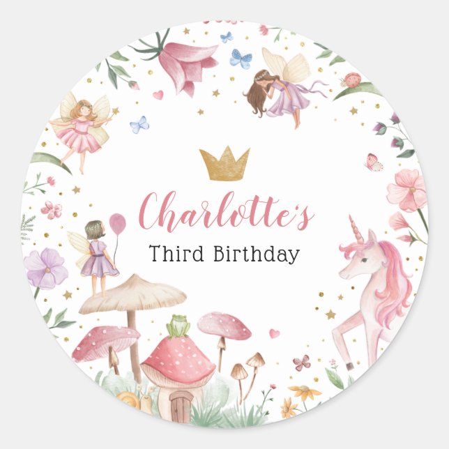 Stickers Unicorne Fairy (Devant)