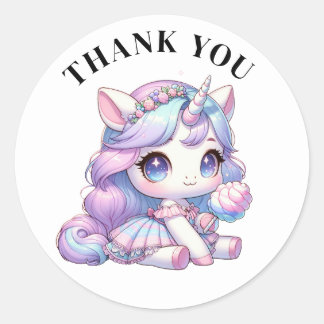 Stickers Unicorne Merci