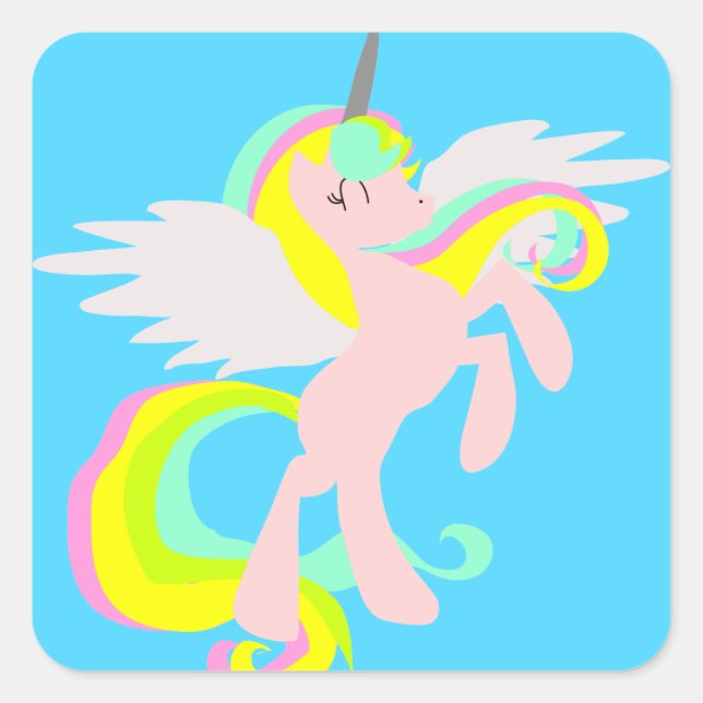 Stickers Unicorne mignonne (Devant)