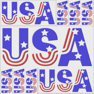 Stickers - USA en Stars et Stripes