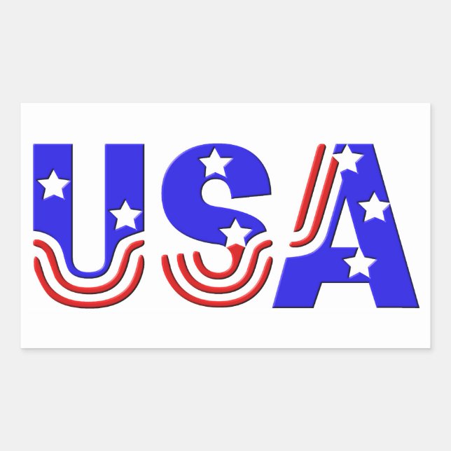 Stickers - USA en Stars et Stripes (Devant)