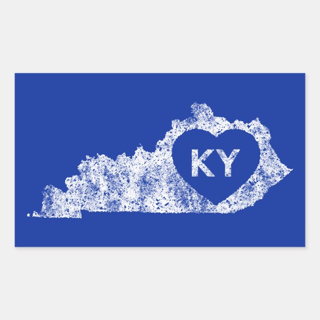 Stickers Utilisés I Love Kentucky State (Devant)