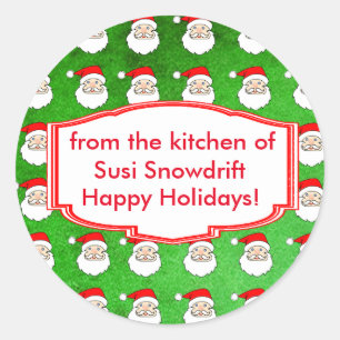 Stickers Vacances personnalisables du Motif Santa