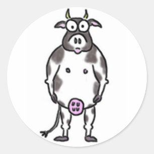 Stickers Vache de dessin