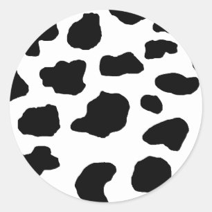 Stickers Vache Noire tacheté