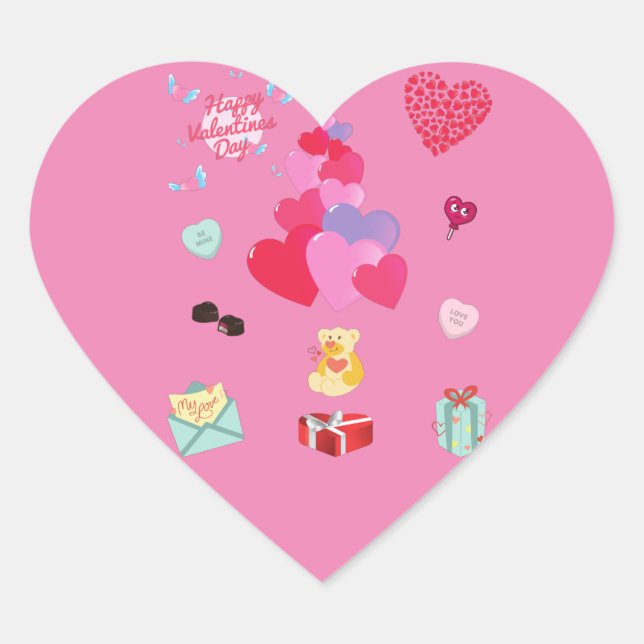 STICKERS "VALENTINE" (Devant)