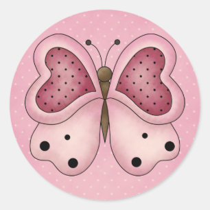 Stickers Valentine papillon