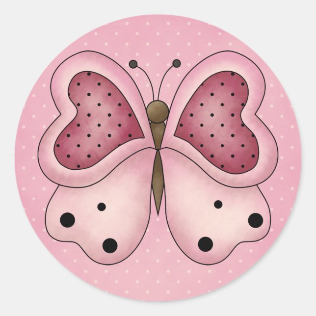 Stickers Valentine papillon (Devant)