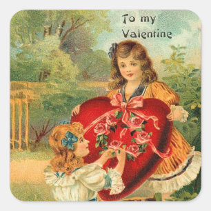 Stickers Valentine vintage