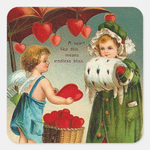 Stickers Valentine vintage