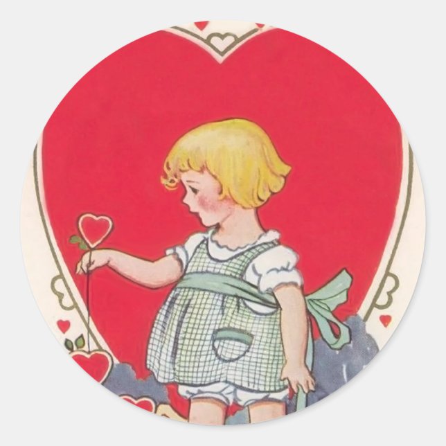 Stickers Valentine vintage (Devant)