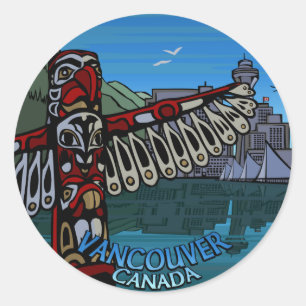 Stickers Vancouver Canada Art autochtone Souvenir 