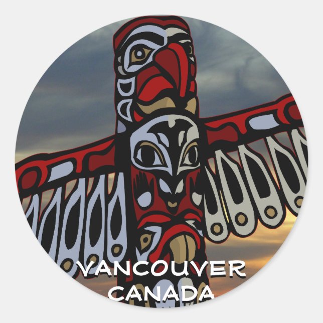 Stickers Vancouver Canada Art de Vancouver (Devant)