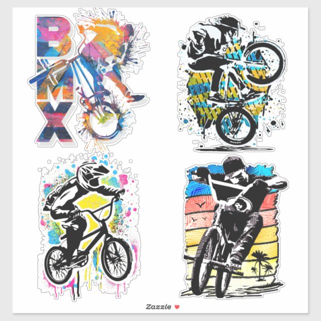 Stickers Vélo Bmx - Stickers Vinyl Bmx (Feuille)