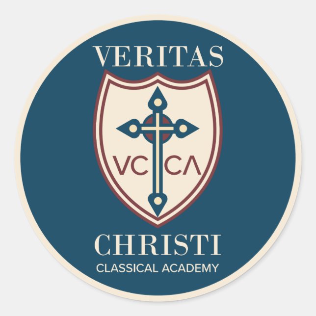 Stickers Veritas Christi Classical Academy 3in (Devant)