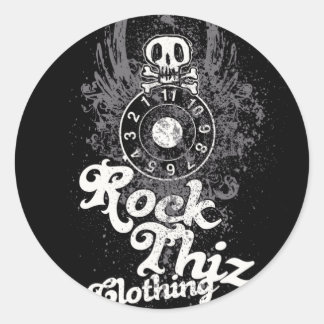 Stickers Vêtements Rock Thiz Crâne et chiffres