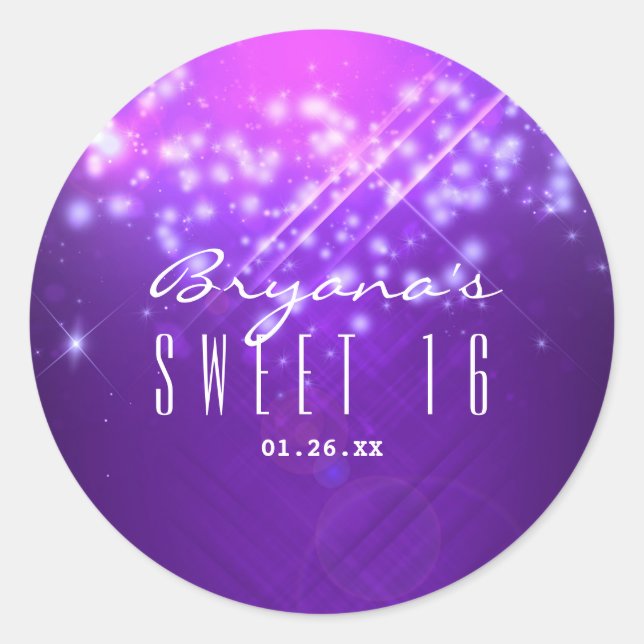 Stickers Vibe Party Vibe Sparkle violet (Devant)