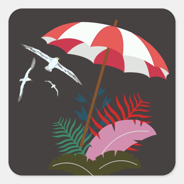 stickers vibes de plage (Devant)