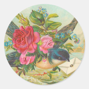 Stickers vintage Blue Bird