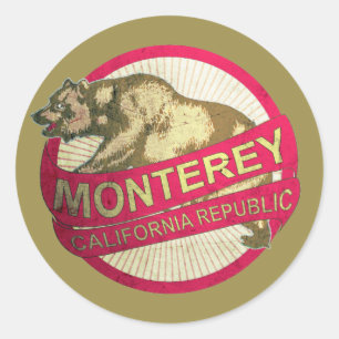 stickers vintage de Monterey California
