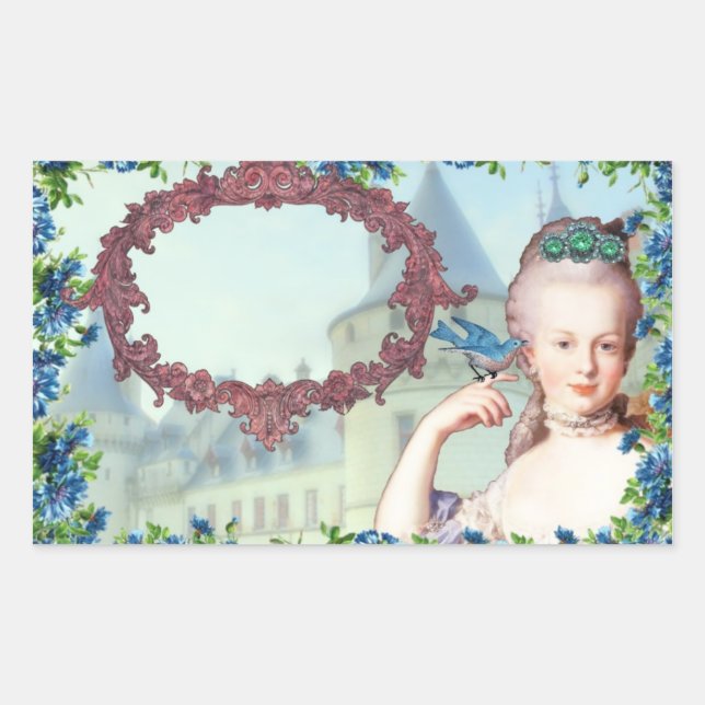 Stickers vintage Marie Antoinette (Devant)