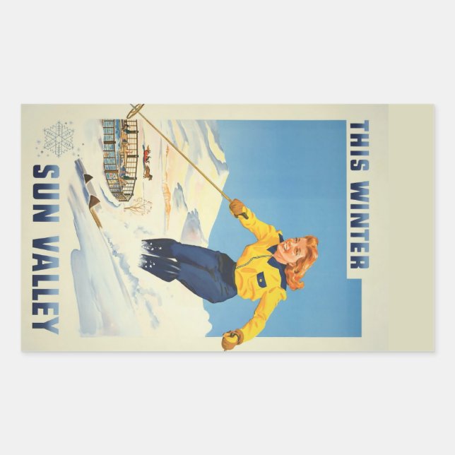 stickers Vintage voyage Sun Valley, Idaho (Devant)